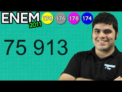 Thumbnail da aula: ENEM 2011 Matemática #39 - Princípio Fundamental da Contagem e Entrevista de Emprego