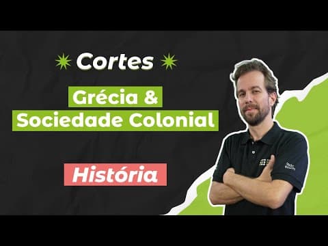 Thumbnail da aula: CORTES DOS AULÕES ENEM 2025: Grécia & Sociedade Colonial | História | Felipe de Oliveira