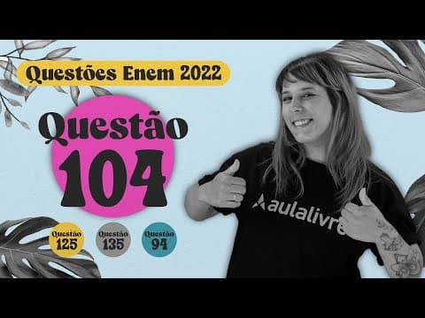 Thumbnail da aula: ENEM 2022 I Matéria Orgânica I Questão 104