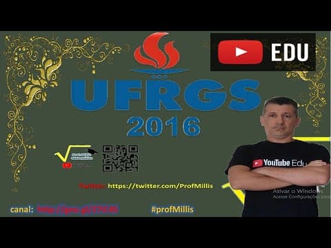 Thumbnail da aula: Probabilidade - Vestibular Ufrgs: UFRGS 2016 questão 49 Matemática