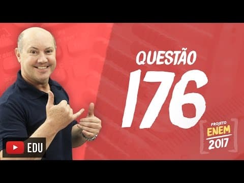Thumbnail da aula: Enem 2016 - Matemática | Questão 176 (Caderno Rosa)