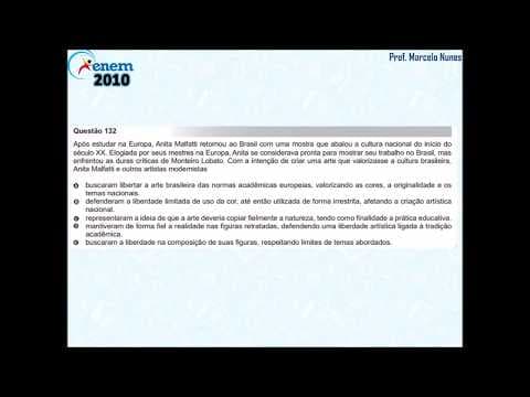 Thumbnail da aula: Enem 2010: artes plásticas (Anita Malfatti).