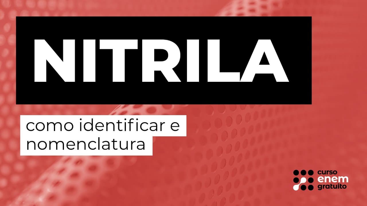 Thumbnail: NITRILA: como identificar e nomenclatura | Química para o Enem | Felipe Sobis