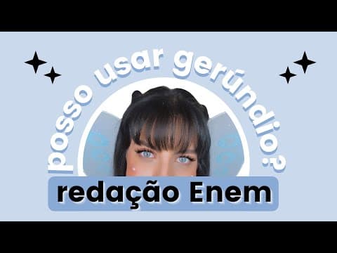 Thumbnail da aula: Pode usar gerúndio na redação do Enem?