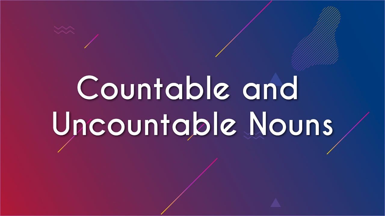 Thumbnail: Countable and Uncountable Nouns - Brasil Escola