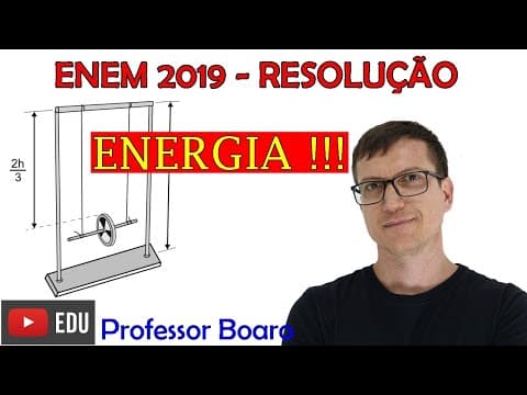 Thumbnail da aula: Questão da CONSERVAÇÃO de ENERGIA! - ENEM 2019 - Q121- PROVA AZUL
