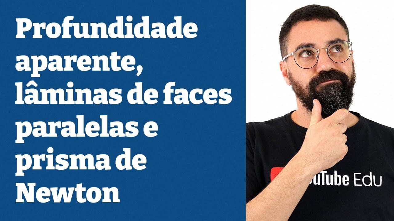 Thumbnail: Profundidade aparente, lâminas de faces paralelas e prisma de Newton - Aula 9 - Física - Henrique