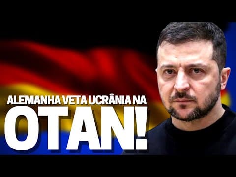 Thumbnail da aula: Alemanha veta Ucrânia na OTAN! Zelensky fala sobre bombas de fragmentação e dinheiro para Amazônia!?
