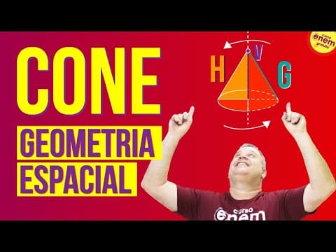 Thumbnail da aula: CONE | Geometria espacial | Resumo de Matemática para o Enem