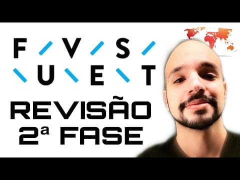 Thumbnail da aula: REVISÃO FUVEST 2ª FASE (GEOGRAFIA) | Ricardo Marcílio