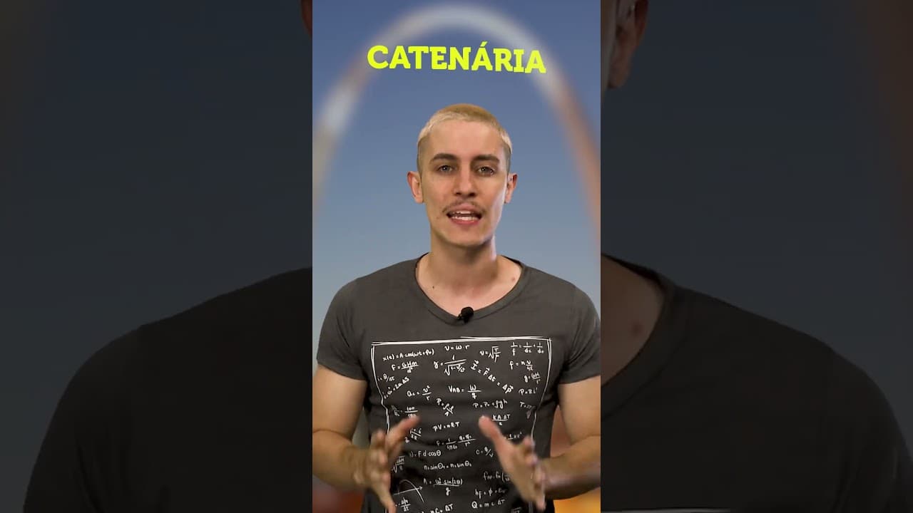 Thumbnail: Descobrindo a Catenária - A curva matemática que desafia a gravidade #shorts