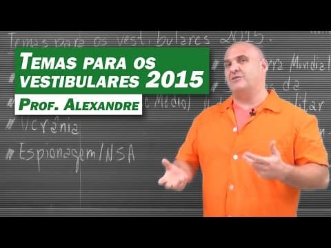Thumbnail da aula: Atualidades - Temas para os vestibulares 2015