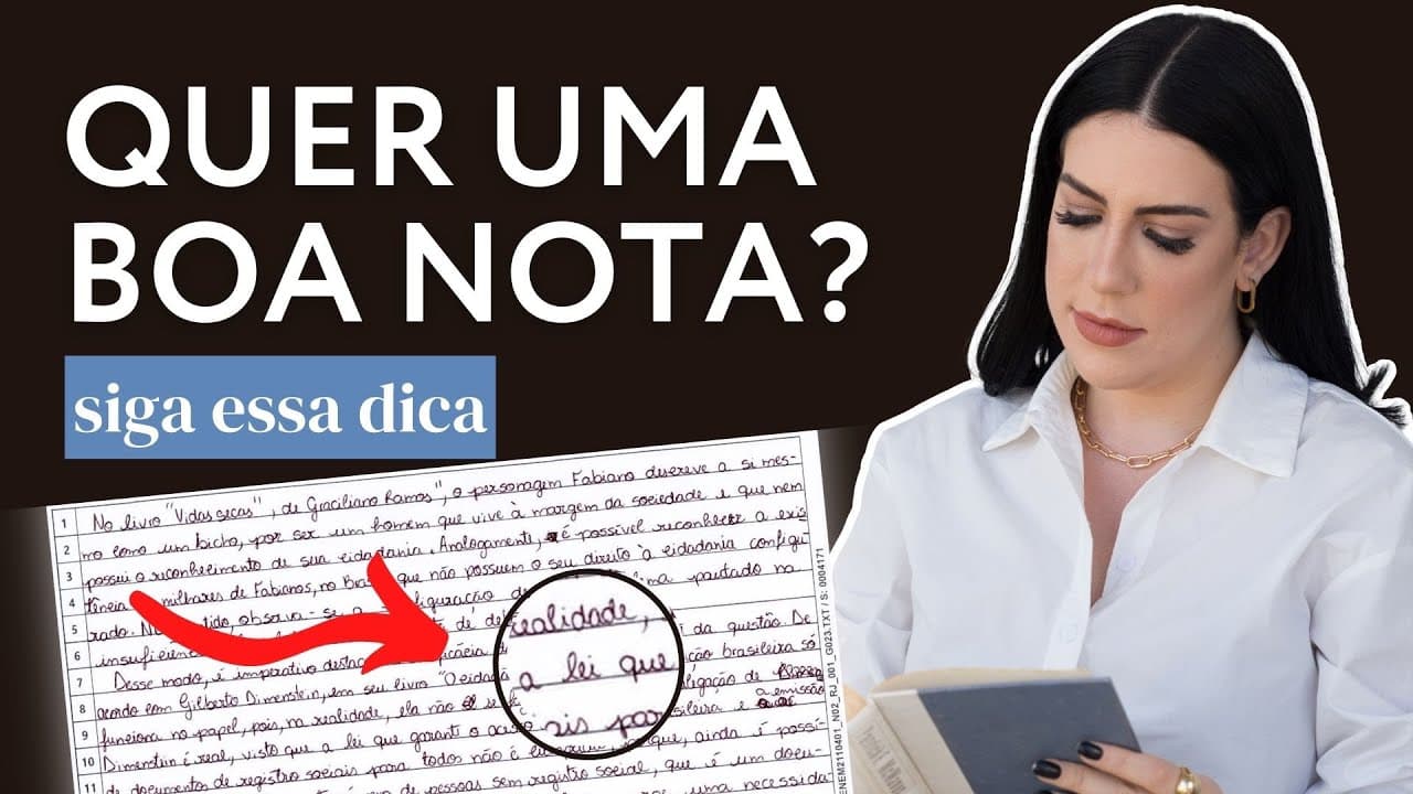 Thumbnail: FOQUE NISSO! Uma dica de ouro para quem vai fazer o Enem pela primeira vez