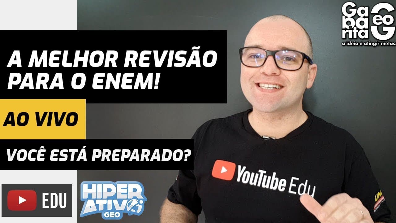 Thumbnail: 🔴 AO VIVO | Geografia Pro ENEM | RESOLUÇÃO DAS QUESTÕES 2018
