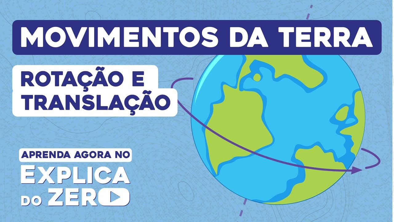 Thumbnail: MOVIMENTOS DA TERRA: rotação e translação | Geografia | Explica do Zero | Prof. Eduardo
