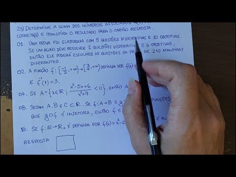 Thumbnail da aula: UFSC 2025 - Questão de Álgebra