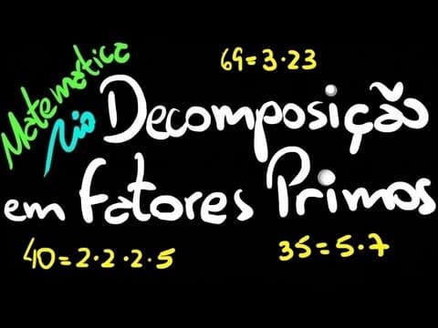 Thumbnail da aula: Decomposição em Fatores Primos - Introdução | Matemática Rio