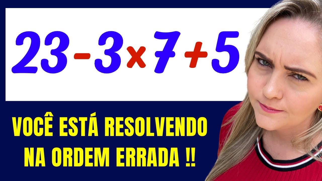 Thumbnail: 🤯😱CONSEGUE MESMO RESOLVER ?? Matemática básica todo dia.📚🚀