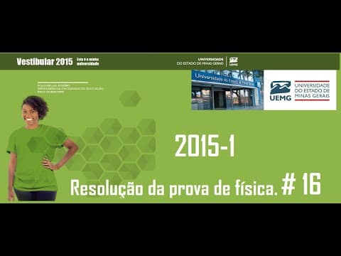 Thumbnail da aula: Resolução da prova de FÍSICA – UEMG – 2015/1 – Questão:16.