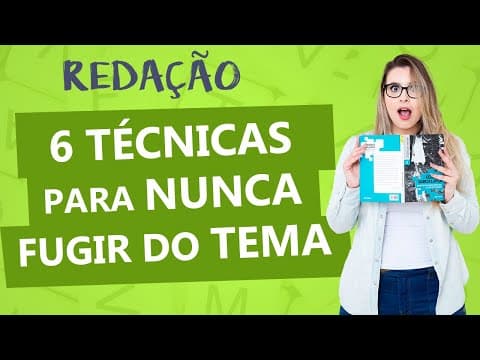 Thumbnail da aula: FUGA DO TEMA NUNCA MAIS - TÉCNICAS PRÁTICAS - Aula 11 - Profa. Pamba - Redação