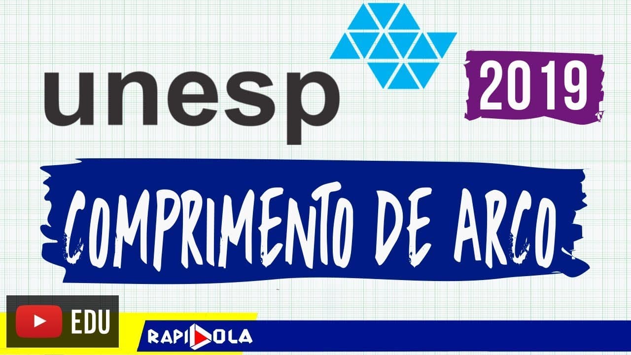 Thumbnail: UNESP 2019 | MATEMÁTICA | COMPRIMENTO DO MENOR ARCO