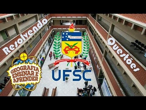 Thumbnail da aula: Resolvendo Questões da UFSC pt.2