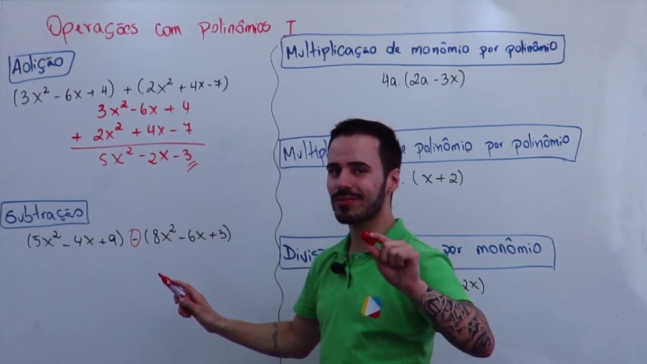 Thumbnail: Matemática - Operação com Polinômio I