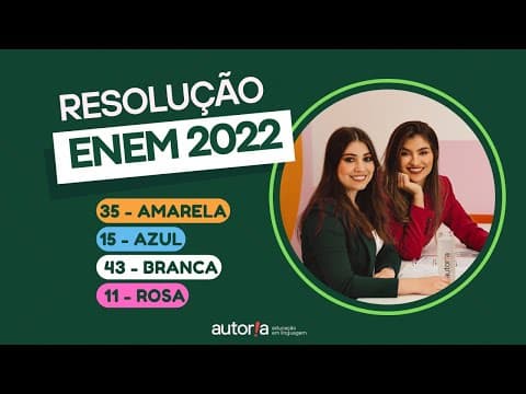 Thumbnail da aula: Enem 2022 / Enem 2022 Digital - Autoria Linguagem - Questão 35 | Linguagens, prova amarela