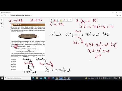 Thumbnail da aula: UNESP 2022 - Resolução Química - Dia 2 (exatas e humanas) - Primeira fase