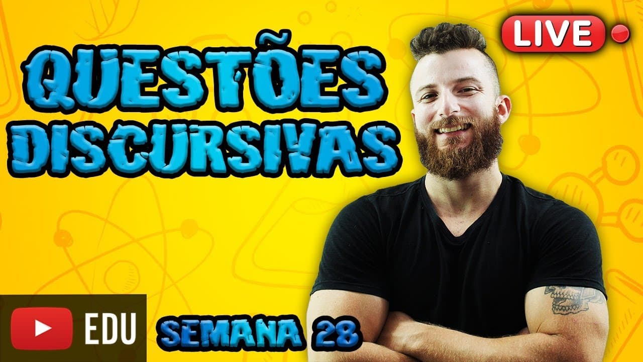 Thumbnail: LIVE - QUESTÕES DISCURSIVAS - SEMANA 28 (UERJ 2017)