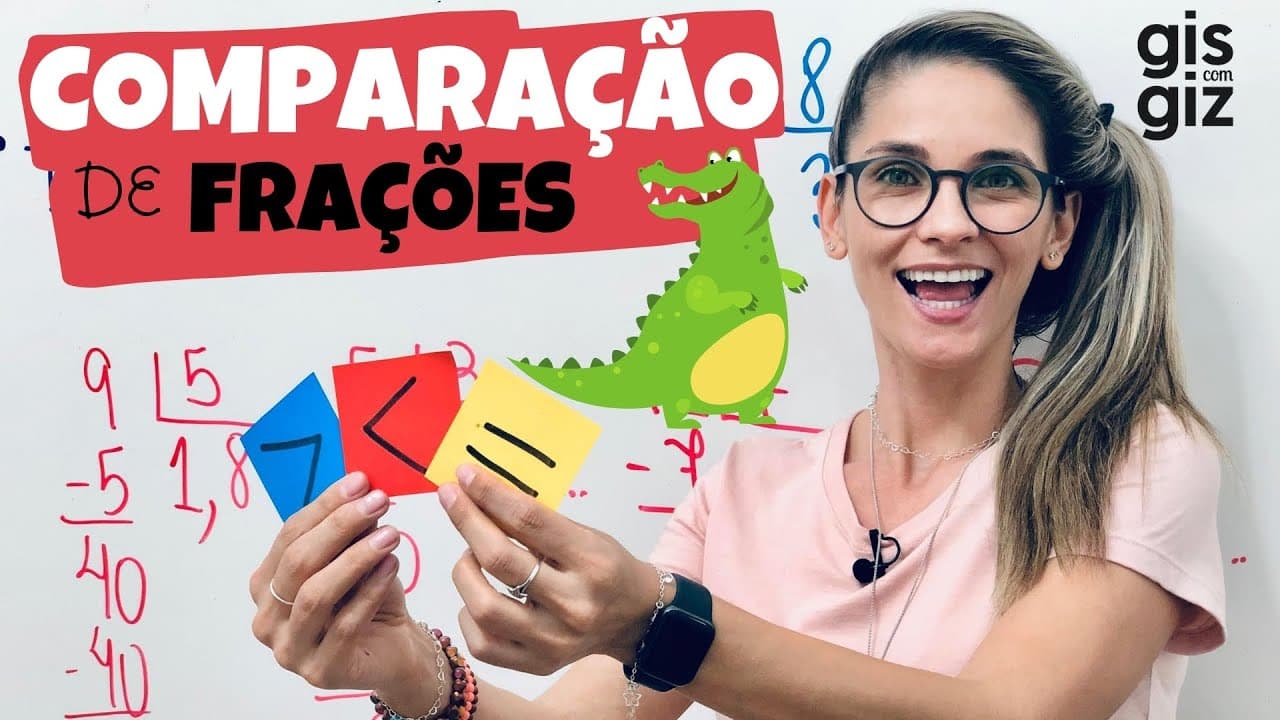 Thumbnail: FRAÇAO | COMPARAÇÃO de FRAÇÕES de um jeito fácil | 6º ano. Matemática Básica | \Prof. Gis/