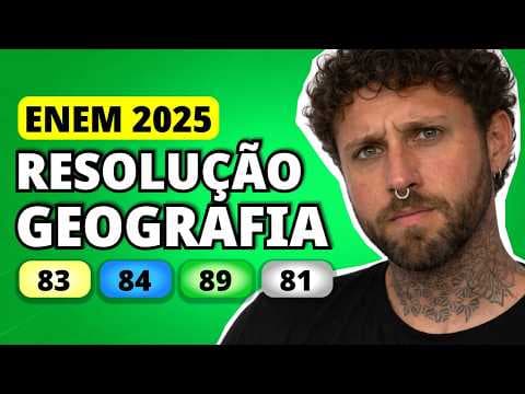 Thumbnail da aula: ENEM 2025 GEOGRAFIA – Questão 83 | Com o objetivo de auxiliar a prevenção e o combate a incêndios no