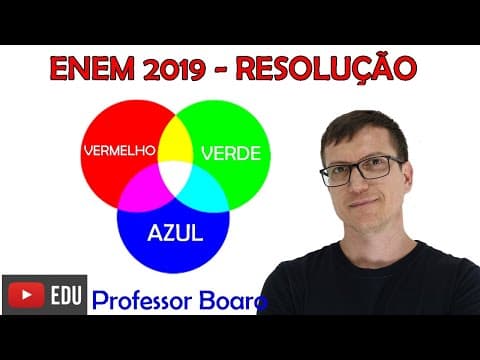 Thumbnail da aula: ENEM 2019 - QUESTÃO 98 - PROVA AZUL - Como enxergamos as cores?