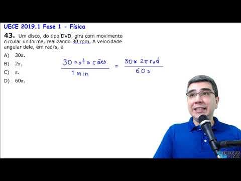Thumbnail da aula: Correção/Resolução/Comentário Vestibular UECE 2019.1 F1 Q43
