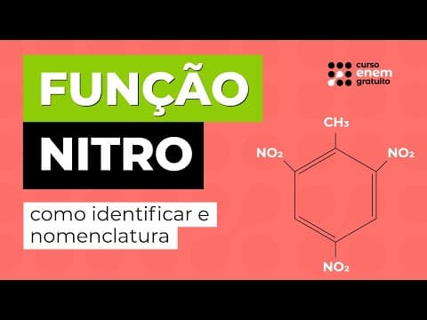 Thumbnail da aula: FUNÇÃO NITRO: como identificar e nomenclatura | Química para o Enem | Felipe Sobis