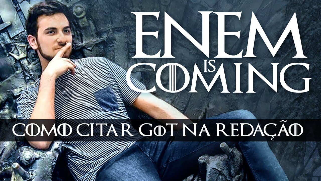 Thumbnail: Como eu usaria GAME OF THRONES na Redação do ENEM || 8 Temas para citar GoT