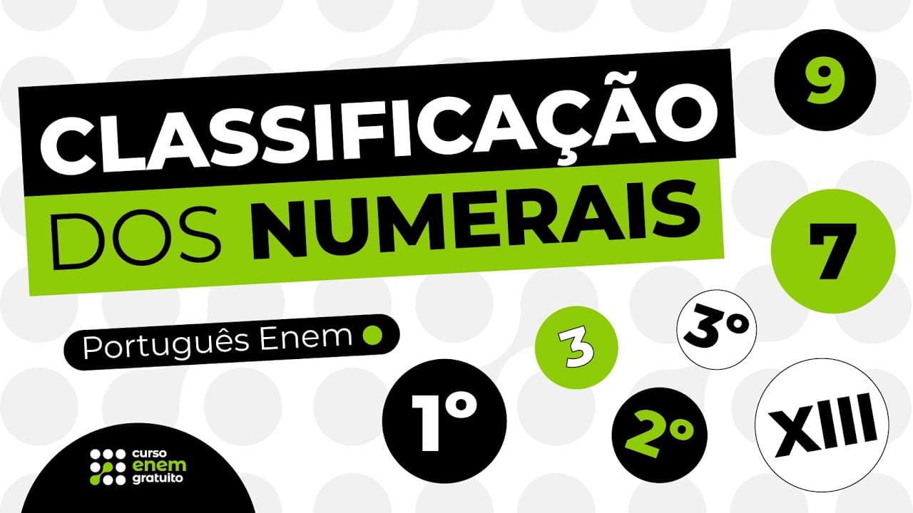 Thumbnail: COMO ESTUDAR CLASSIFICAÇÃO DOS NUMERAIS | Português para o Enem | Mercedes Bonorino