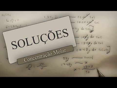 Thumbnail da aula: Resolução - Soluções (Concentração Molar)