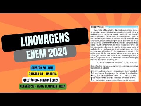 Thumbnail da aula: Resolução questão 29 (PROVA AZUL) | Linguagens ENEM 2024