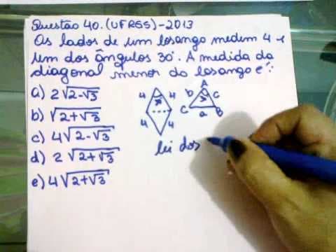 Thumbnail da aula: Resolução de questão de vestibular - prova matemática ufrgs 2013