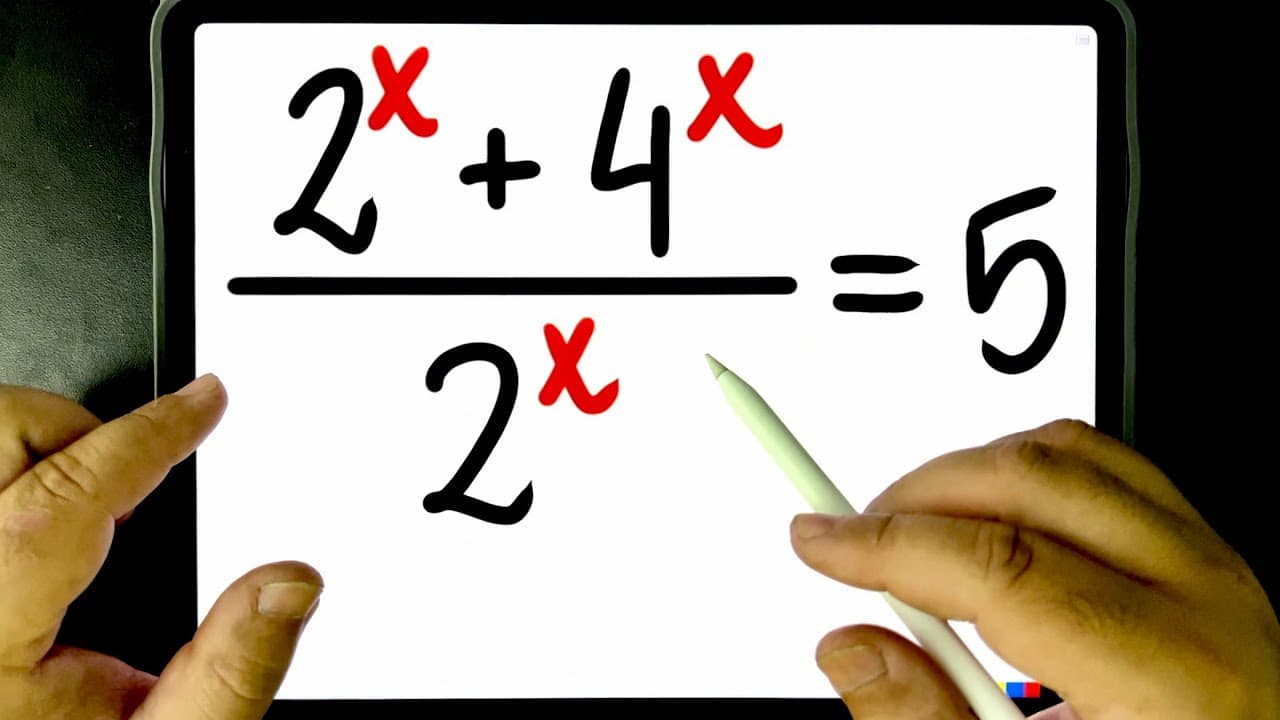 Thumbnail: 🔥 Você sabe resolver essa EQUAÇÃO EXPONENCIAL BUGANTE? 😱 Consegue CALCULAR O VALOR DO X?