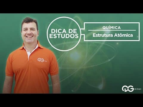Thumbnail da aula: Dicas de estudo: Estrutura Atômica || Química com Prof Roberto Mazzei