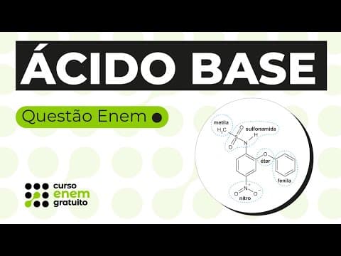 Thumbnail da aula: ÁCIDO BASE: resolução de questão | Química para o Enem | Larissa Campos