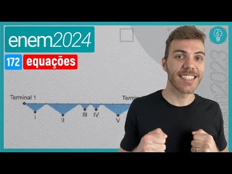 Thumbnail da aula: Um aeroporto disponibiliza o serviço de transporte gratuito entre seus dois - SISTEMA DE EQUAÇÕES