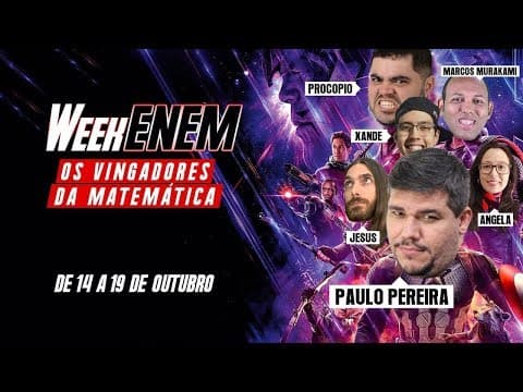 Thumbnail da aula: WEEK ENEM - DICAS MATADORAS PRO ENEM 2019 - Geometria Plana e Geometria Espacial - Os Vingadores