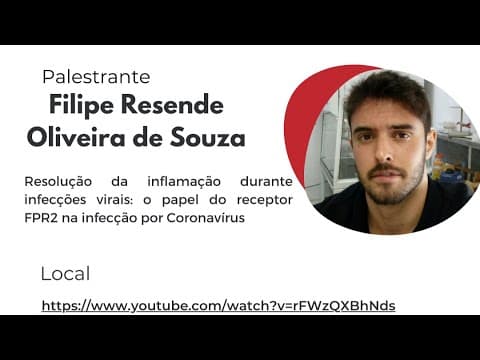 Thumbnail da aula: Resolução da inflamação durante infecções virais: papel do receptor FPR2 na infecção por Coronavírus