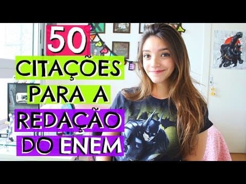 Thumbnail da aula: 50 CITAÇÕES FILOSÓFICAS PARA COLOCAR NA REDAÇÃO DO ENEM - Débora Aladim
