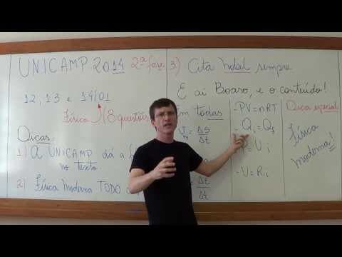 Thumbnail da aula: DICAS UNICAMP 2ª fase - Física para Vestibulares - Prof. Boaro