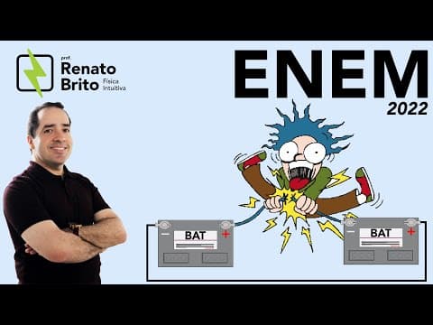 Thumbnail da aula: ENEM 2022 | Física | O quadro mostra valores de corrente elétrica e seus efeitos