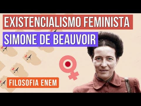 Thumbnail da aula: EXISTENCIALISMO FEMINISTA: Simone de Beauvoir | Filosofia para o Enem | Ernani Júnior da Silva